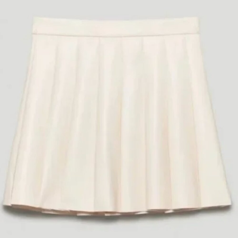 Aritzia Sunday Best Olive Micro Pleated Skirt